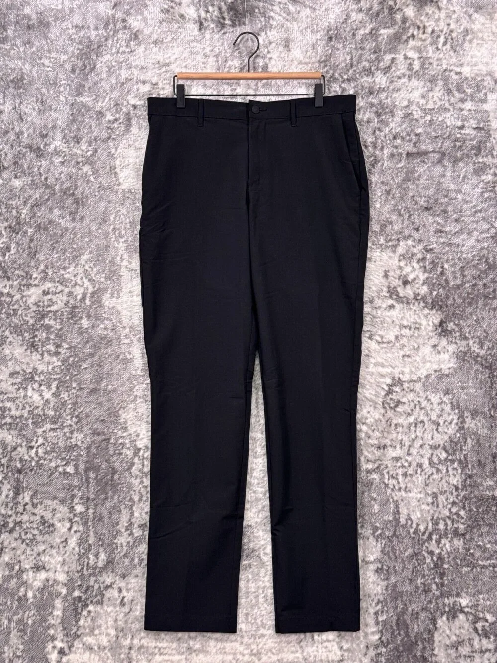 Banana Republic Pants 34 x 34 Mens Black Slim Fit Tech Fabric
